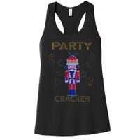 Party Cracker New Years Eve Holiday Nutcracker Squad Women's Racerback Tank