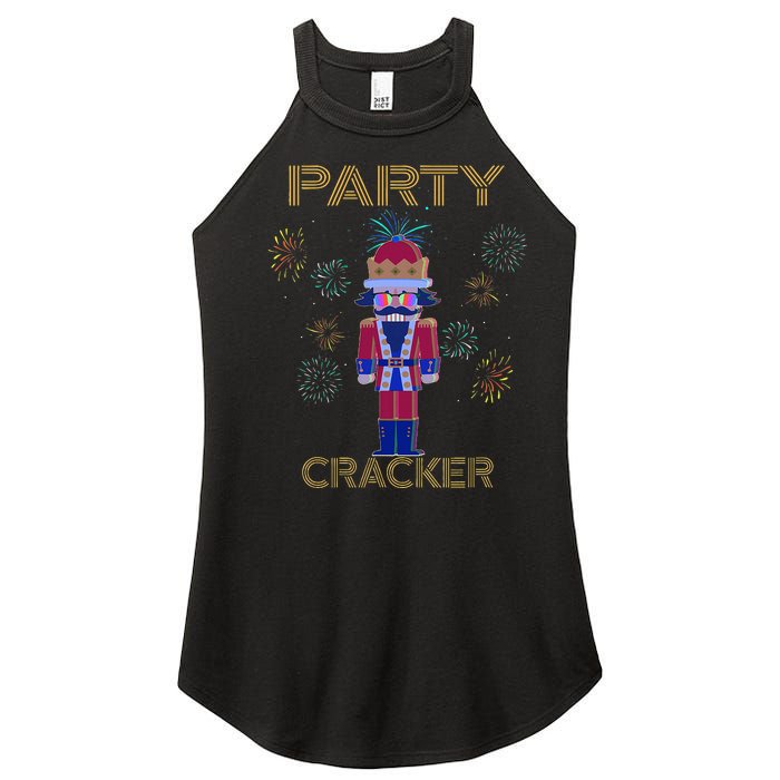 Party Cracker New Years Eve Holiday Nutcracker Squad Women's Perfect Tri Rocker Tank