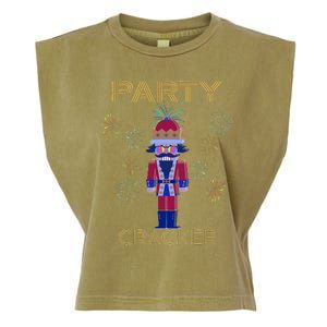 Party Cracker New Years Eve Holiday Nutcracker Squad Garment-Dyed Women's Muscle Tee