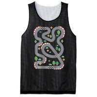 Play Cars on Daddys Back Race Track Back Massage for Dads Mesh Reversible Basketball Jersey Tank