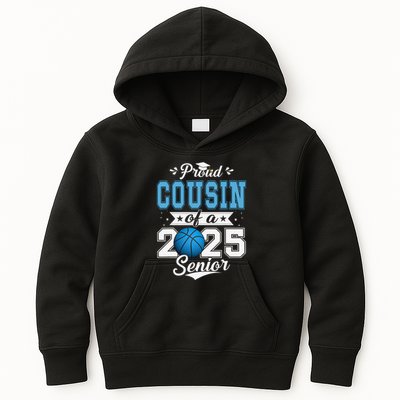Proud Cousin Of A 2025 Senior Graduate Basketball Gift Kids Hoodie
