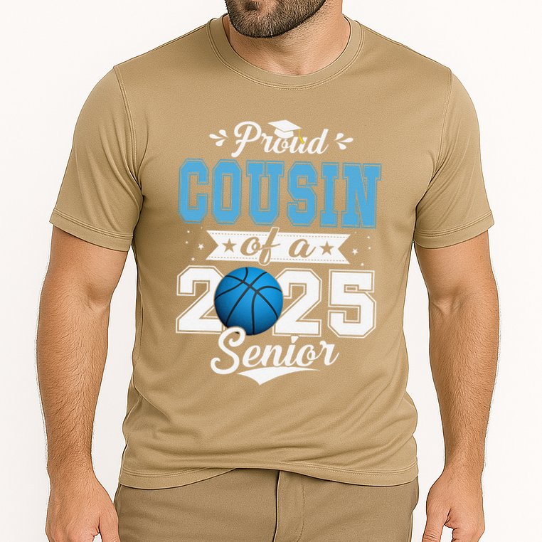 Proud Cousin Of A 2025 Senior Graduate Basketball Gift Cooling Performance Crew T-Shirt