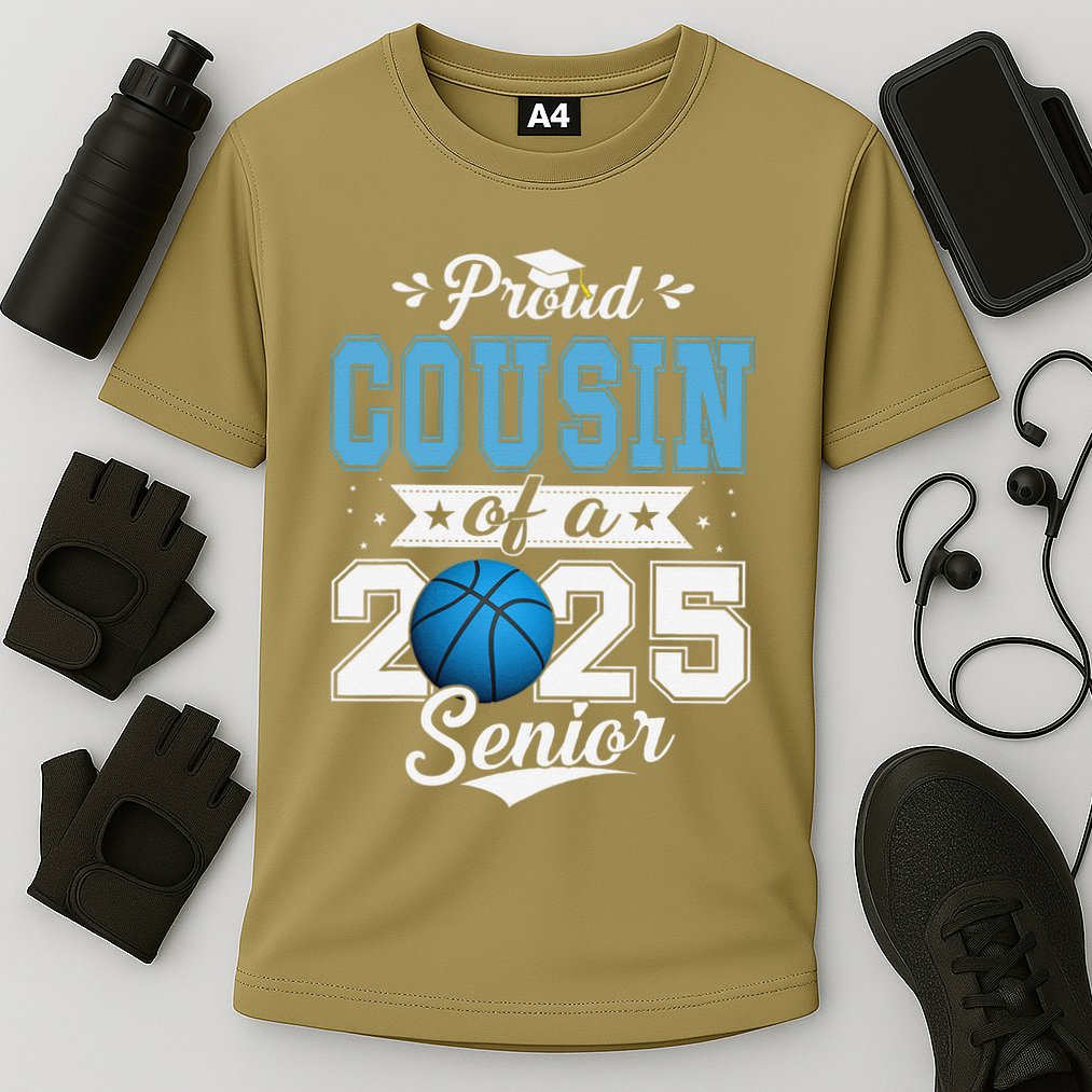 Proud Cousin Of A 2025 Senior Graduate Basketball Gift Cooling Performance Crew T-Shirt
