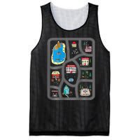 Play Cars On DadS Back Mat Road Car Race Track Mesh Reversible Basketball Jersey Tank