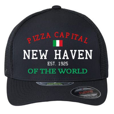 Pizza Capital Of The World New Haven Connecticut Flexfit Unipanel Trucker Cap