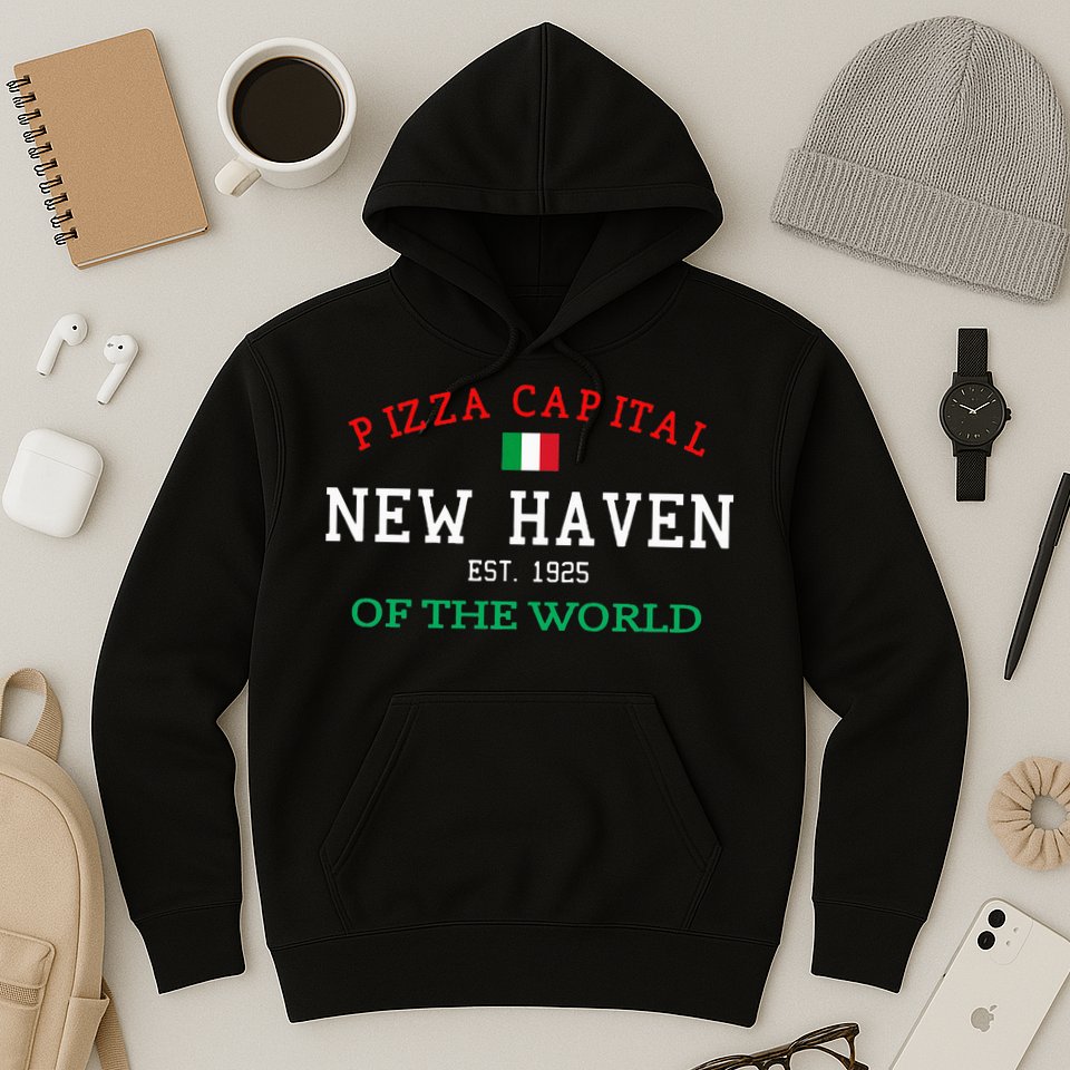 Pizza Capital Of The World New Haven Connecticut Hoodie