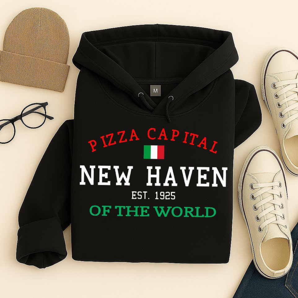 Pizza Capital Of The World New Haven Connecticut Hoodie