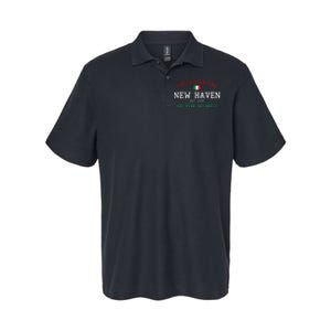 Pizza Capital Of The World New Haven Connecticut Softstyle Adult Sport Polo