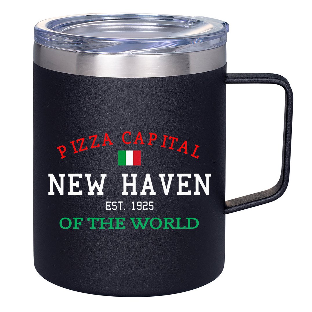 Pizza Capital Of The World New Haven Connecticut 12oz Stainless Steel Coffee Mug