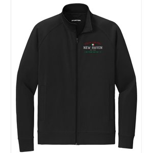 Pizza Capital Of The World New Haven Connecticut Stretch Full-Zip Cadet Jacket