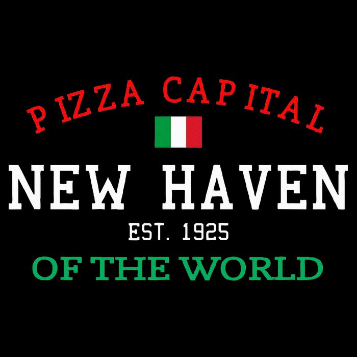 Pizza Capital Of The World New Haven Connecticut Cropped Pullover Crew