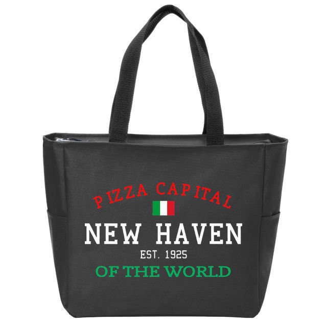 Pizza Capital Of The World New Haven Connecticut Zip Tote Bag