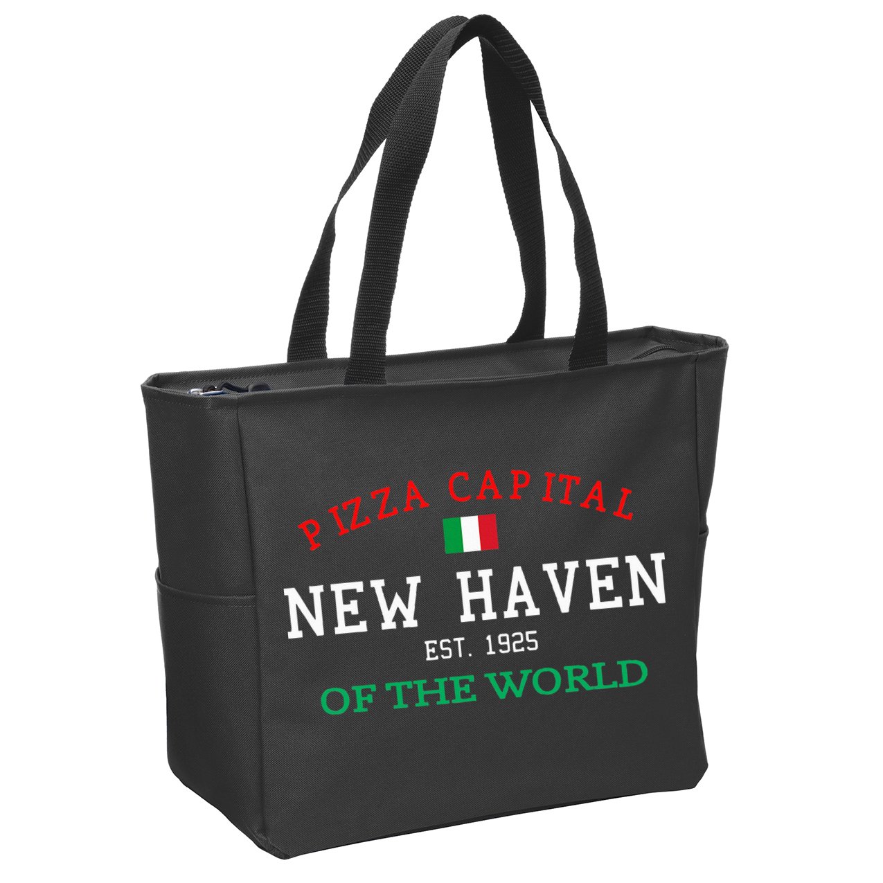 Pizza Capital Of The World New Haven Connecticut Zip Tote Bag