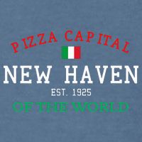 Pizza Capital Of The World New Haven Connecticut Garment-Dyed Sweatshirt