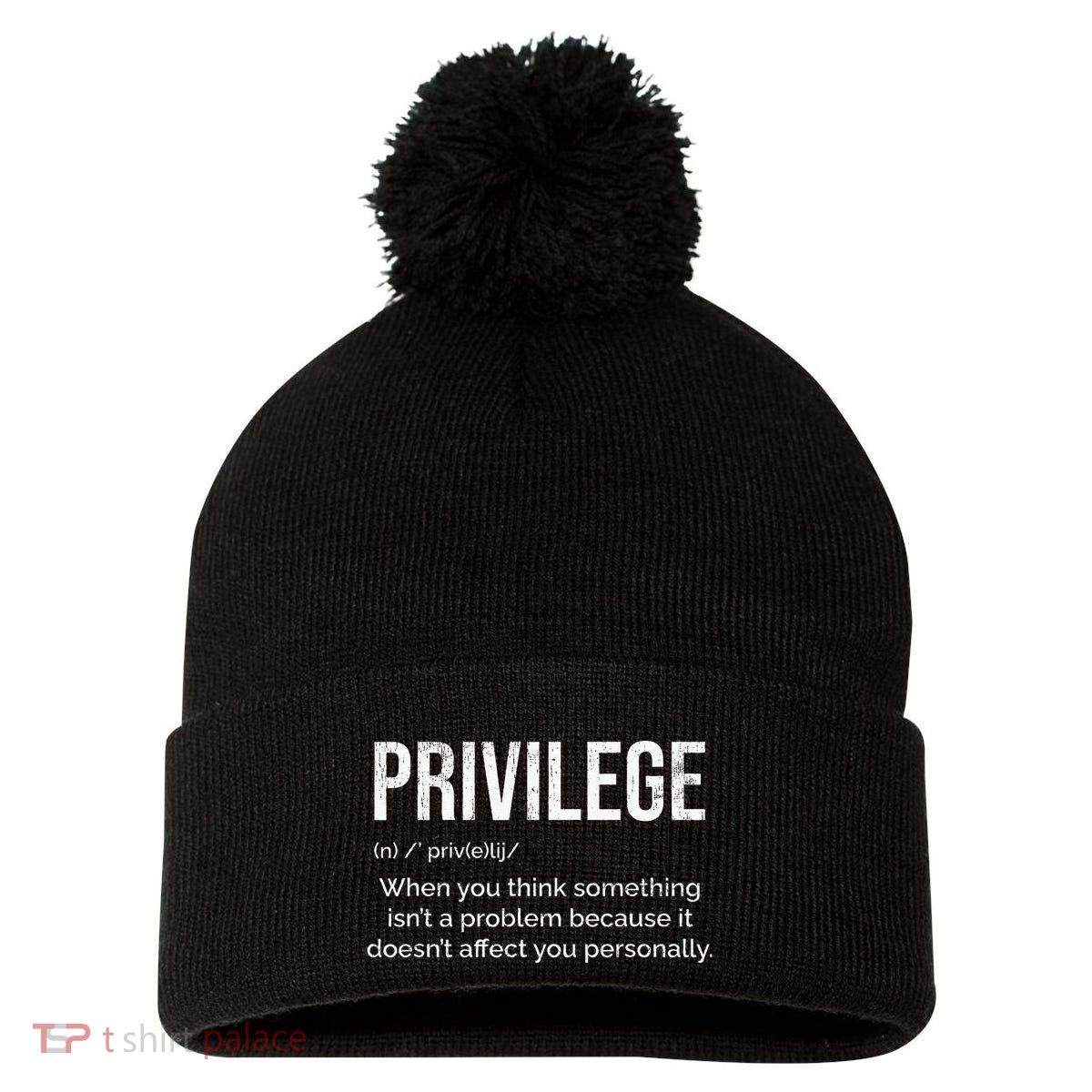 Proud Cat Owner Schrodingers Cat Funny Pom Pom 12in Knit Beanie