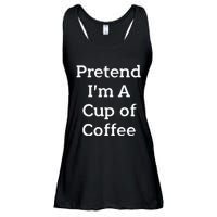 Pretend Cup Of Coffee Costume Funny Halloween Coffee Ladies Essential Flowy Tank