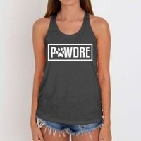 Pawdre Cat Or Dog Dad Fathers Day Gift Women's Knotted Racerback Tank