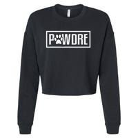 Pawdre Cat Or Dog Dad Fathers Day Gift Cropped Pullover Crew