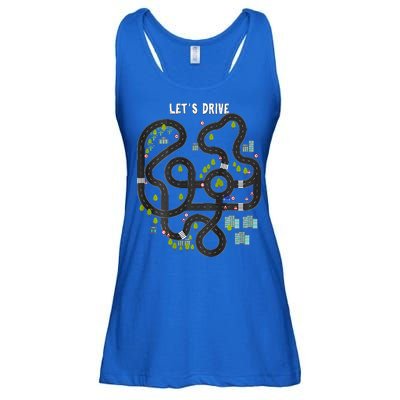 Play Cars On Daddys Back Gift For Dad Massage Ladies Essential Flowy Tank