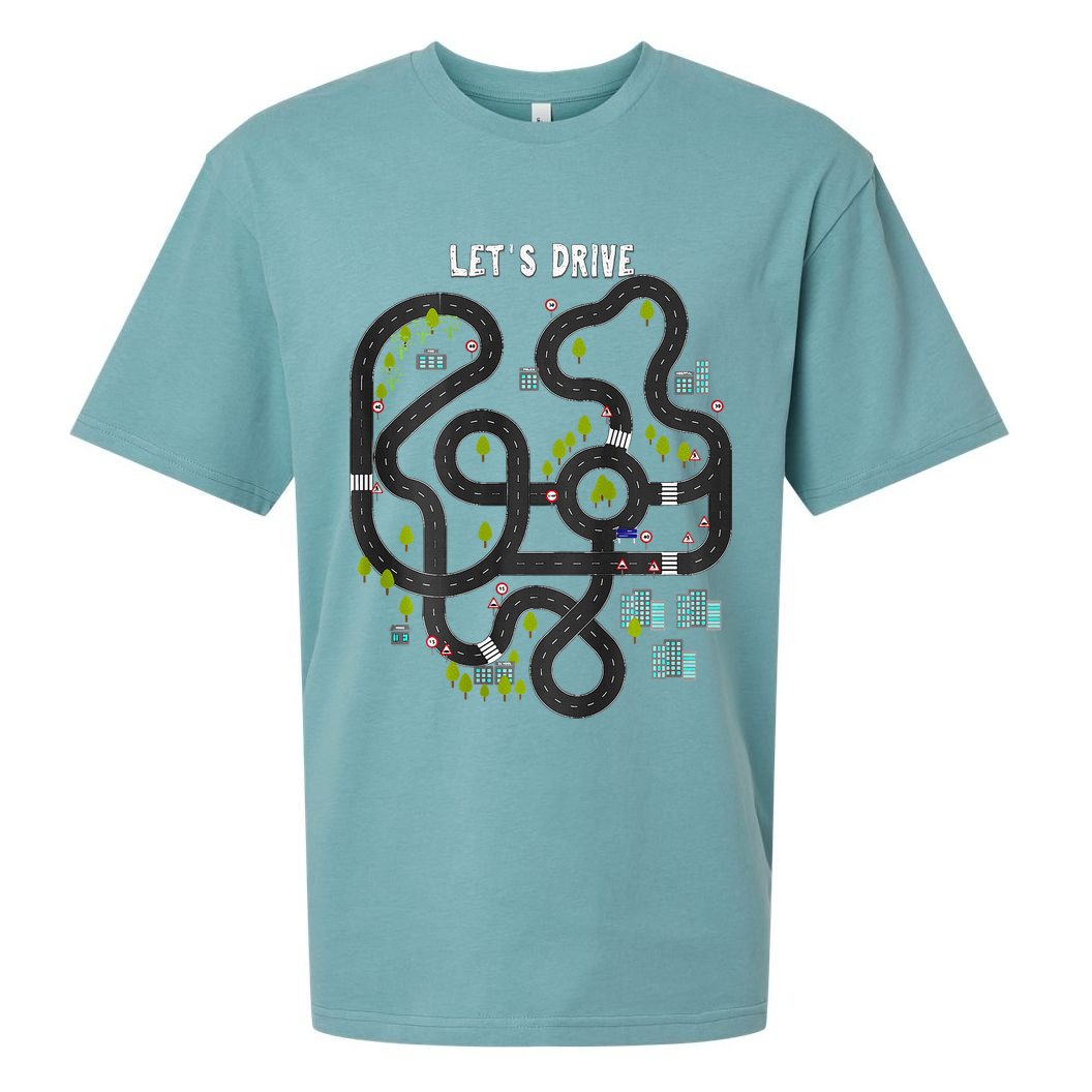 Play Cars On Daddys Back Gift For Dad Massage Sueded Cloud Jersey T-Shirt