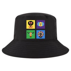 Pixelated Costumes Of Barranquilla's Carnival Miami Florida Meaningful Gift Cool Comfort Performance Bucket Hat