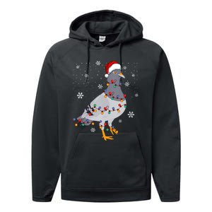 Pigeons Christmas Outfit Pigeon Breeder Christmas Girl Performance Fleece Hoodie