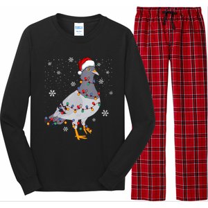 Pigeons Christmas Outfit Pigeon Breeder Christmas Girl Long Sleeve Pajama Set