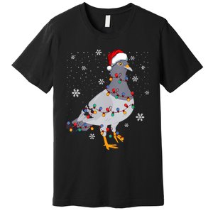 Pigeons Christmas Outfit Pigeon Breeder Christmas Girl Premium T-Shirt