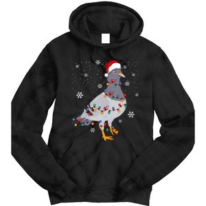 Pigeons Christmas Outfit Pigeon Breeder Christmas Girl Tie Dye Hoodie