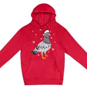 Pigeons Christmas Outfit Pigeon Breeder Christmas Girl Premium Pullover Hoodie