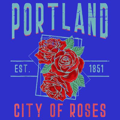 Portland City Of Roses Oregon Pdx T-Shirt