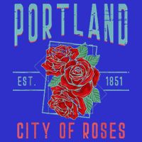 Portland City Of Roses Oregon Pdx Tall Sweatshirt