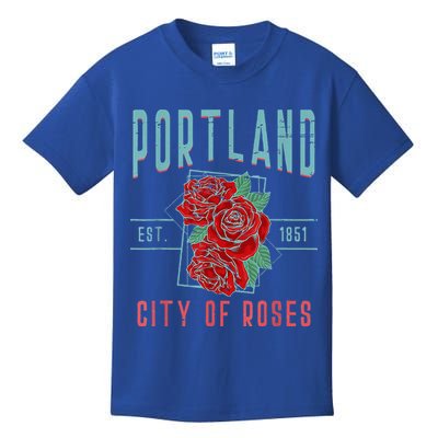 Portland City Of Roses Oregon Pdx Kids T-Shirt