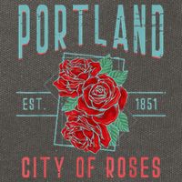 Portland City Of Roses Oregon Pdx Cotton Canvas Backpack