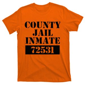 Prisoner Costume Orange Halloween County Inmate Jailhouse T-Shirt