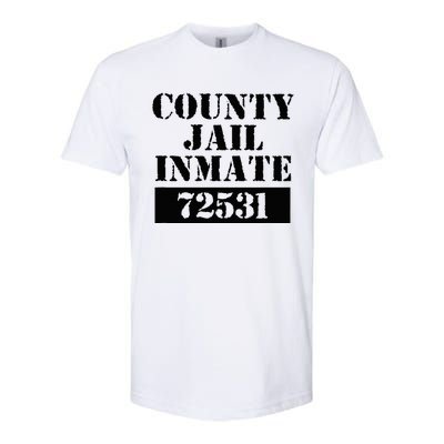 Prisoner Costume Orange Halloween County Inmate Jailhouse Softstyle CVC T-Shirt