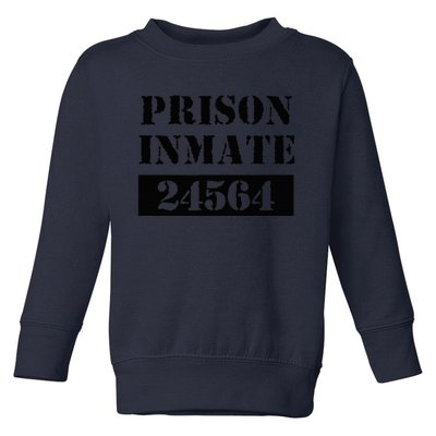 Prisoner Costume Orange Prison Uniform Halloween Jail Inmate Toddler Sweatshirt