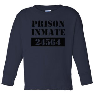 Prisoner Costume Orange Prison Uniform Halloween Jail Inmate Toddler Long Sleeve Shirt