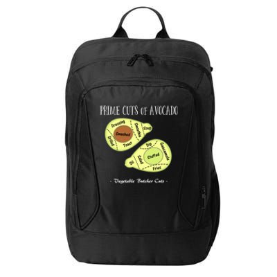 Prime Cuts Of Avocado Butcher Cuts Vegetarian Vegan Cool Gift City Backpack