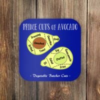 Prime Cuts Of Avocado Butcher Cuts Vegetarian Vegan Cool Gift Coaster