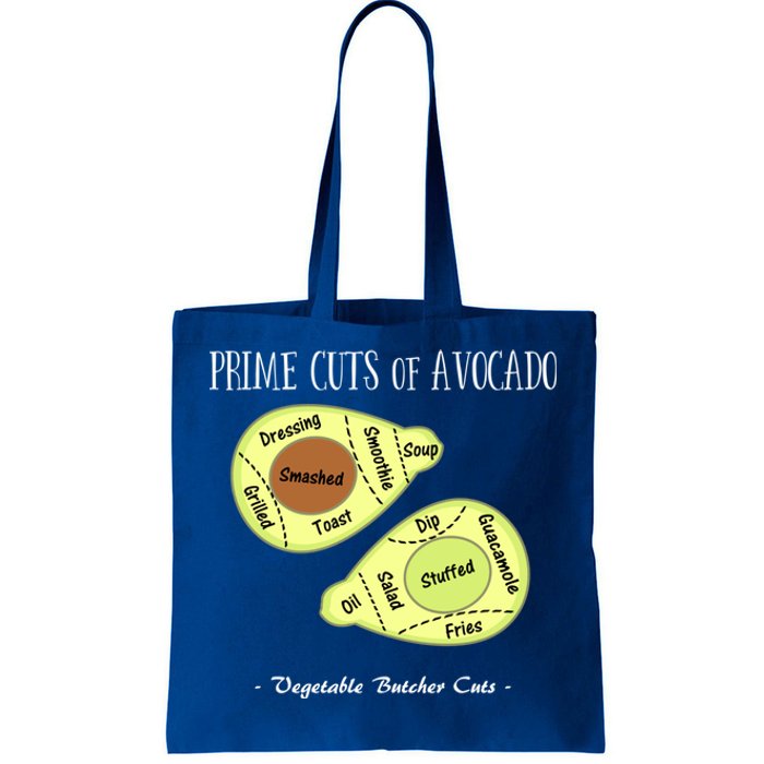 Prime Cuts Of Avocado Butcher Cuts Vegetarian Vegan Cool Gift Tote Bag