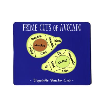 Prime Cuts Of Avocado Butcher Cuts Vegetarian Vegan Cool Gift Mousepad