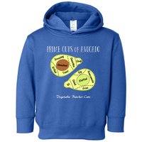 Prime Cuts Of Avocado Butcher Cuts Vegetarian Vegan Cool Gift Toddler Hoodie