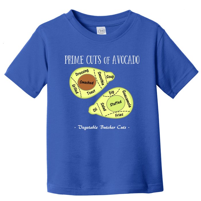 Prime Cuts Of Avocado Butcher Cuts Vegetarian Vegan Cool Gift Toddler T-Shirt