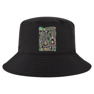 Play Cars On Dad Back Race Track Mat Fathers Day Cool Comfort Performance Bucket Hat