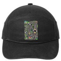 Play Cars On Dad Back Race Track Mat Fathers Day 7-Panel Snapback Hat