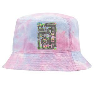 Play Cars On Dad Back Race Track Mat Fathers Day Tie-Dyed Bucket Hat