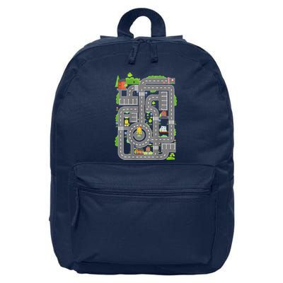Play Cars On Dads Back Play Mat Car Race Track ( On Back) 16 in Basic Backpack