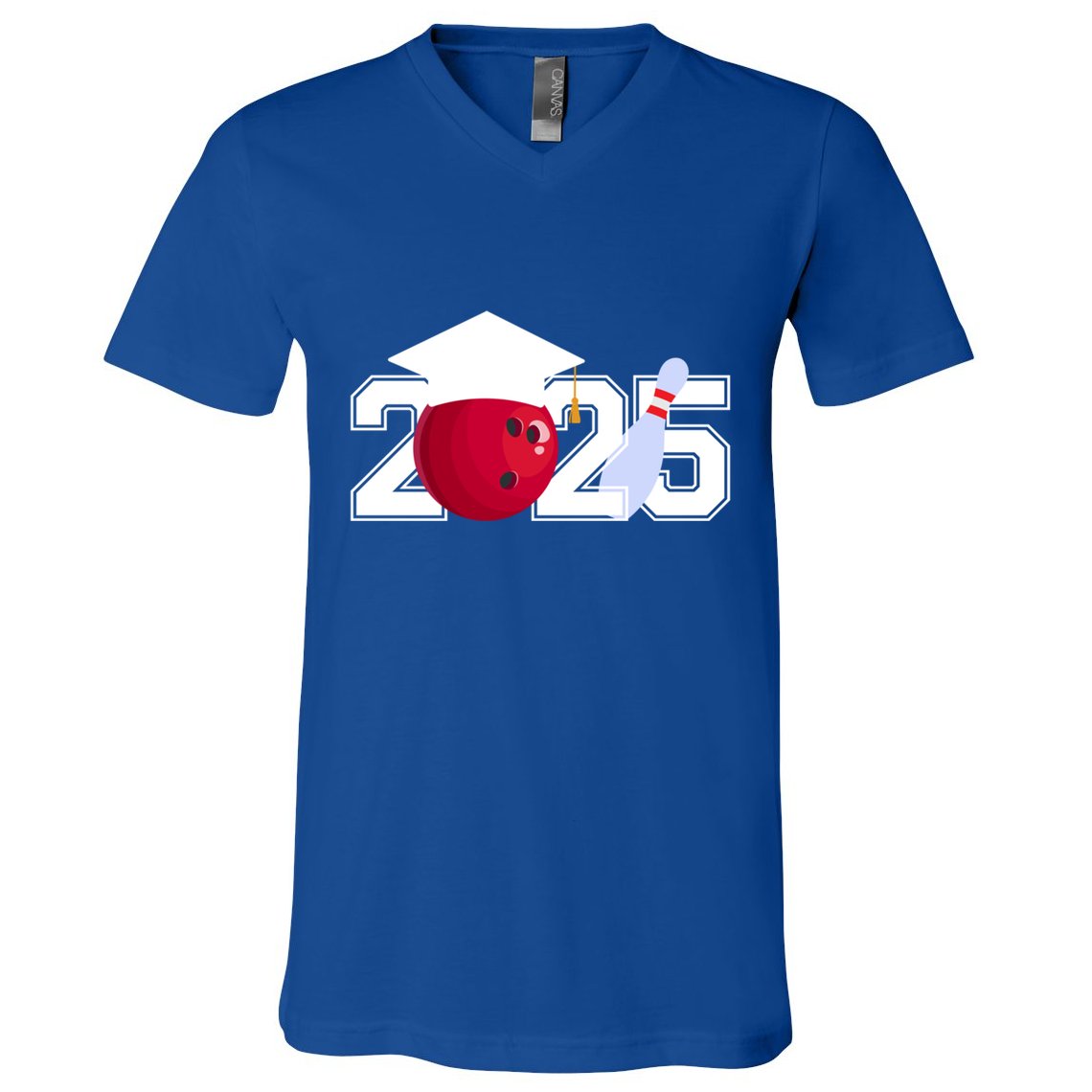 Player Class Of 2025 Graduation Seniors Great Gift V-Neck T-Shirt