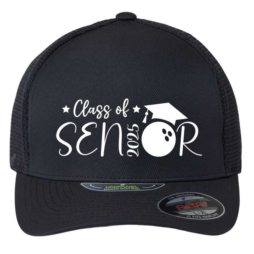 Player Class Of 2025 Graduation Seniors Gift Flexfit Unipanel Trucker Cap